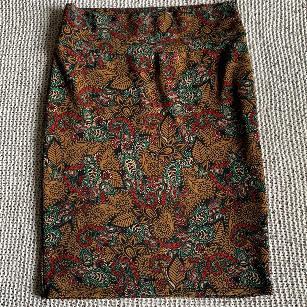 LuLaRoe Red Pencil Skirt Knee-length Cocktail